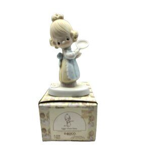 Precious Moments Eggs Over Easy Girl Frying Pan Figurine E-3118 1979